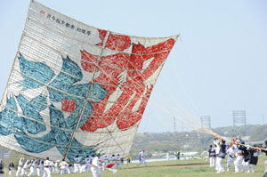相模の大凧(おおだこ)まつりの写真