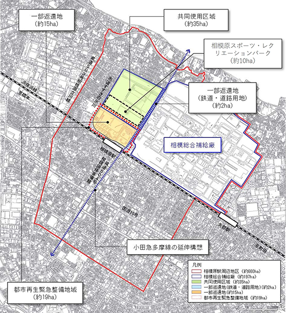 地図:整備計画の対象地域