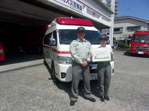 救急隊員のコンビニエンスストア利用普及 写真