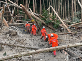 本市救助隊の活動状況(輪島市町野町) 写真
