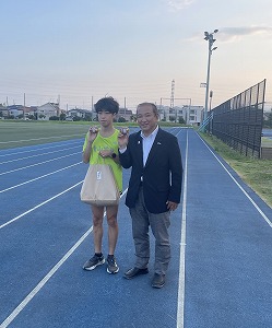 志貴勇斗主将と市長 写真