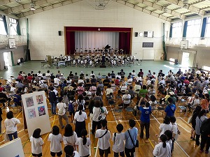 田名中学校吹奏楽部 写真