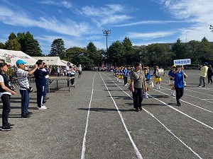 入場行進 写真