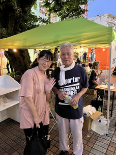 大石会長と区長 写真