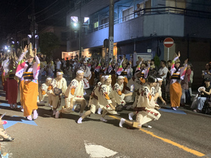 阿波踊りの演舞 写真