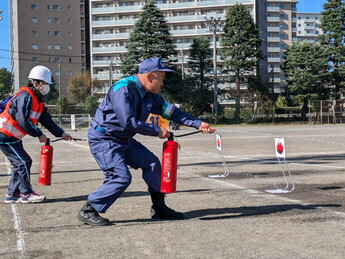 水消火器訓練
