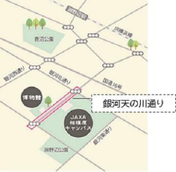 銀河天の川通りの地図