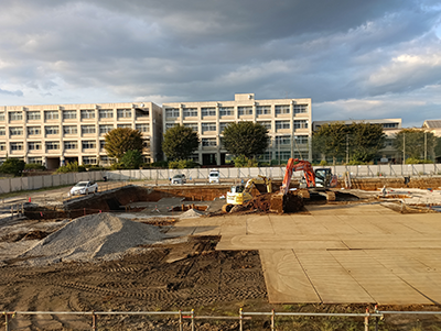 基礎関連工事の状況（9月下旬）の写真