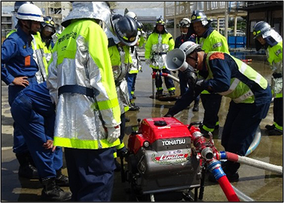 訓練中の様子3の写真