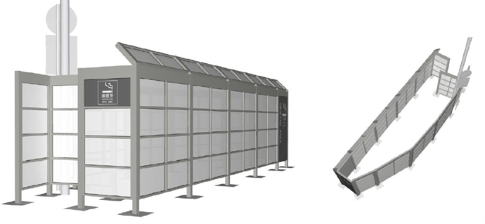 喫煙場所完成イメージ図